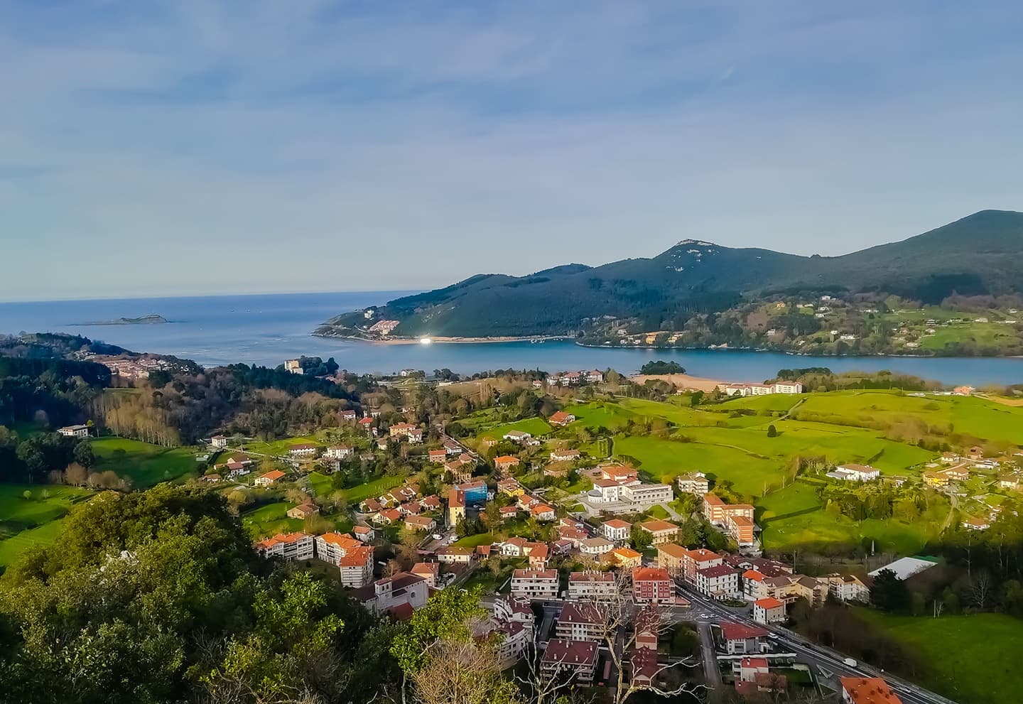 Vista aérea del estuario de Urdaibai.